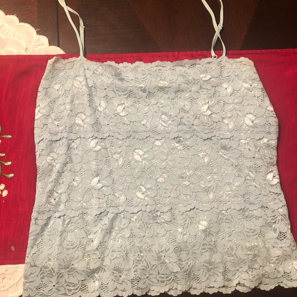 Studio Y Tops - Studio Y spaghetti strap baby blue tank. Size XL